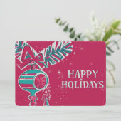 世紀中頃のクリスマスの飾りモダン物 シーズンカード (スタンド正面)