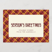 世紀中頃のシーズンの挨拶パターン シーズンカード (正面)