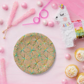 世紀中頃のスプートニク模様、タウペタン ペーパープレート (パーティー)