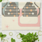 世紀中頃のネコモダン キッチンタオル (折り畳み)