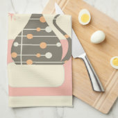 世紀中頃のネコモダン キッチンタオル (四つ折り)