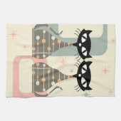 世紀中頃のネコモダン キッチンタオル (横)