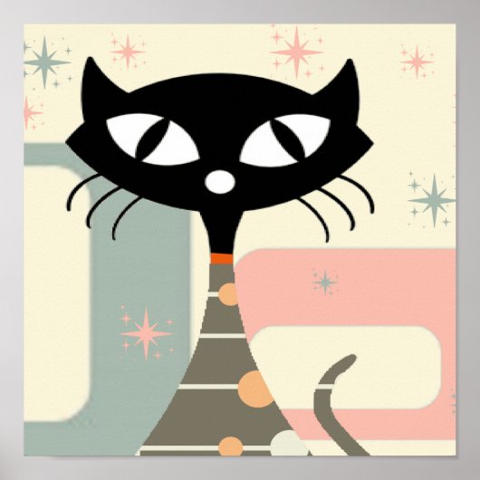 世紀中頃のネコモダン ポスター (正面)