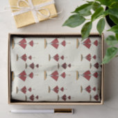 世紀中頃のバレンタモダンイン幾何学赤いハート 薄葉紙 (ギフト)