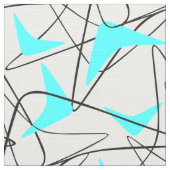 世紀中頃のブーメラン ファブリック (クローズアップ)