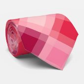 世紀中頃のメガプレイド – ピンクとワイン ネクタイ (ロール)