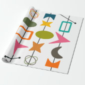 世紀中頃のモダン串 ラッピングペーパー (アンロールド)