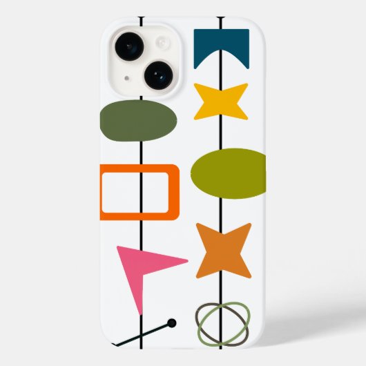 世紀中頃のモダン串 Case-Mate iPhoneケース (裏面)