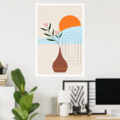 世紀中頃のモダン印刷芸術 ポスター (ホームオフィス)