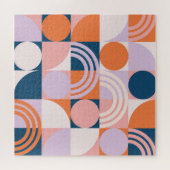 世紀中頃の円ストライプのパターン ジグソーパズル (横)