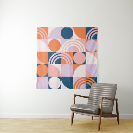 世紀中頃の円ストライプのパターン タペストリー (インサイチュ)