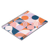 世紀中頃の円ストライプのパターン ノートブック (左側)