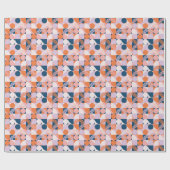 世紀中頃の円ストライプのパターン ラッピングペーパー (フラット)