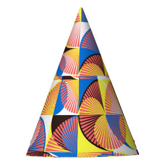 世紀中頃の円、ストライプヴィンテージ・タイル パーティーハット