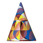 世紀中頃の円、ストライプヴィンテージ・タイル パーティーハット (右)