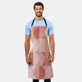 世紀中頃の円：幾何モダンパターン。 エプロン (着用した状態)