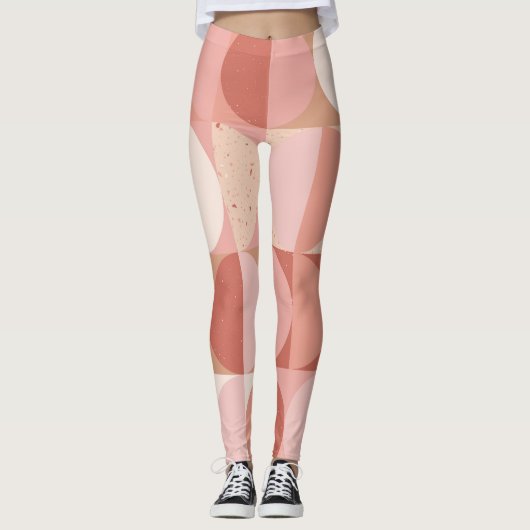 世紀中頃の円：幾何モダンパターン。 レギンス (正面)