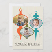 世紀中頃の写真モダンコラージクリスマス シーズンカード (正面)