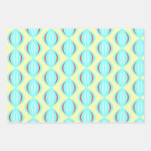 世紀中頃の原子パターン ラッピングペーパーシート (正面3)