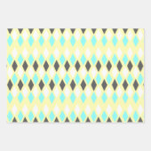 世紀中頃の原子パターン ラッピングペーパーシート (正面)