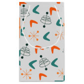 世紀中頃の原子モダンボメラン スモールペーパーバッグ (裏面)