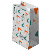 世紀中頃の原子モダンボメラン スモールペーパーバッグ (正面アングル)