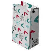 世紀中頃の原子モダンボメラン スモールペーパーバッグ (裏面アングル)