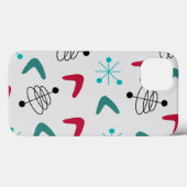 世紀中頃の原子モダンボメラン Case-Mate iPhoneケース (裏面 (横))