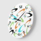 世紀中頃の原子時計 ラージ壁時計 (傾斜)