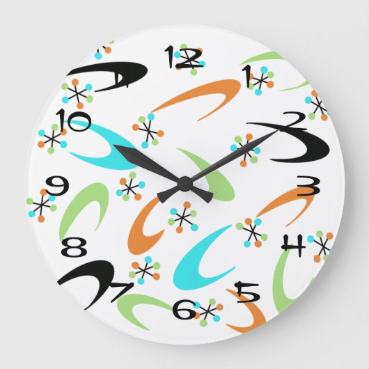 世紀中頃の原子時計 ラージ壁時計 (正面)