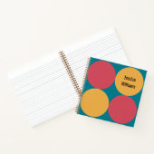 世紀中頃の幾何モダン円パターン緩和曲線 ノートブック (内部)