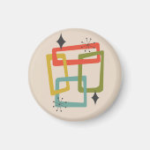 世紀中頃の幾何モダン抽象芸術 マグネット (正面)