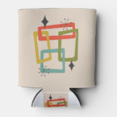 世紀中頃の幾何モダン抽象芸術 缶クーラー (正面)