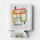 世紀中頃の幾何モダン抽象芸術 缶クーラー (裏面)