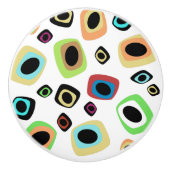 世紀中頃の幾何学模様 セラミックノブ (正面)