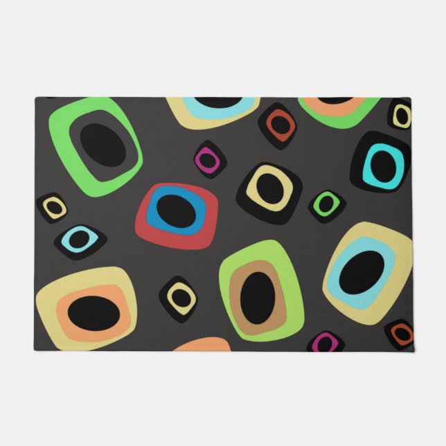 世紀中頃の幾何学的ドアマット ドアマット (正面)