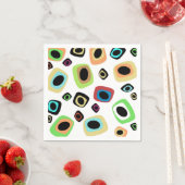 世紀中頃の幾何学的ナプキン スタンダードカクテルナプキン (インサイチュ)