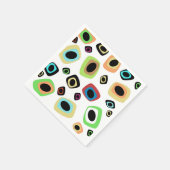 世紀中頃の幾何学的ナプキン スタンダードカクテルナプキン (角)