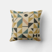 世紀中頃の幾何学的パターン クッション (裏面)