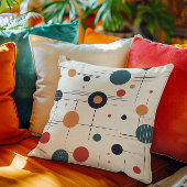 世紀中頃の幾何学的パターン クッション