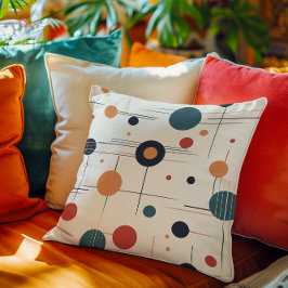 世紀中頃の幾何学的パターン クッション