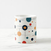 世紀中頃の幾何学的パターン コーヒーマグカップ (中央)