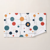 世紀中頃の幾何学的パターン バスタオルセット (ハンドタオル)