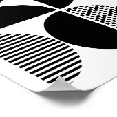 世紀中頃の幾何学的パターン ポスター (角)