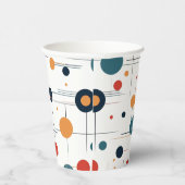 世紀中頃の幾何学的パターン 紙コップ (右)