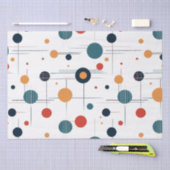 世紀中頃の幾何学的パターン 薄葉紙 (クラフト)