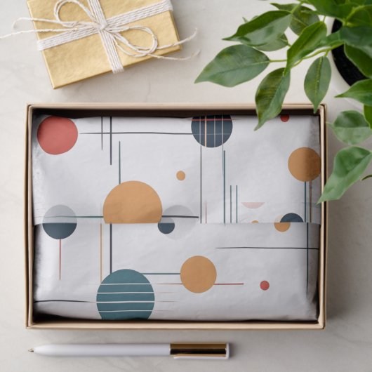 世紀中頃の幾何学的パターン 薄葉紙 (ギフト)