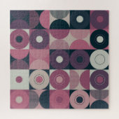 世紀中頃の幾何学的:抽象芸術カラフルパターン ジグソーパズル (横)