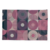 世紀中頃の幾何学的：抽象芸術カラフルパターン 枕カバー (裏面)