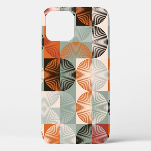世紀中頃の幾何学的、抽象芸術カラフルパターン。 Case-Mate iPhoneケース (裏面)